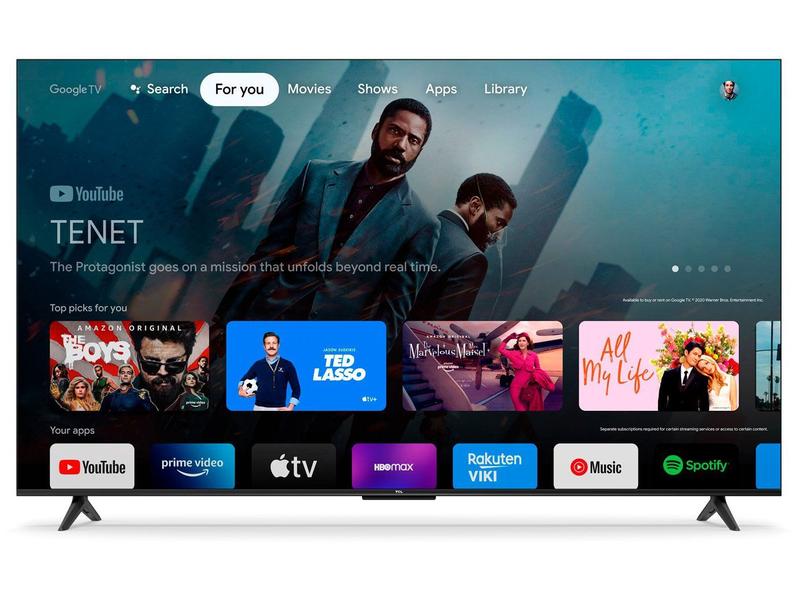 Smart TV 50” 4K LED TCL 50P635 VA Wi-Fi Bluetooth HDR Google